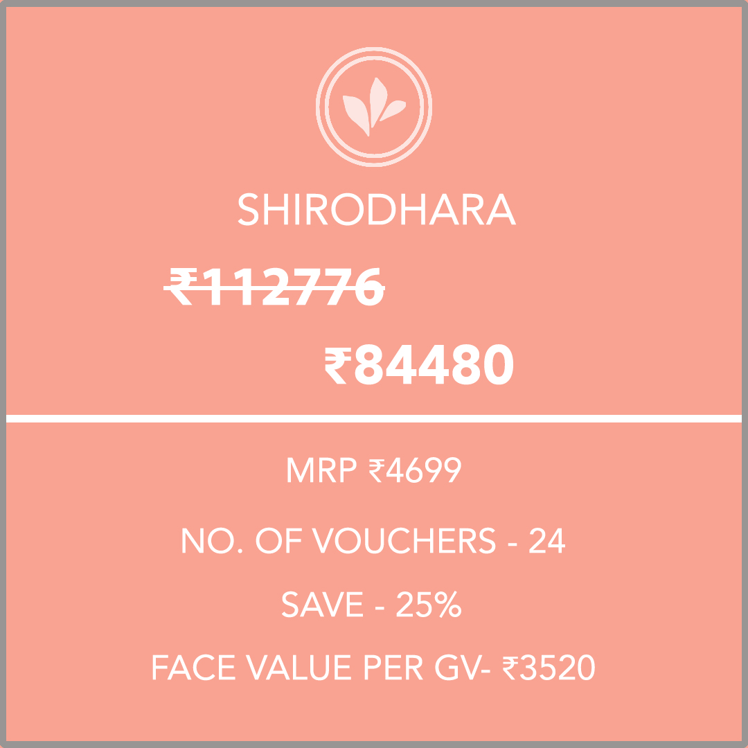 Shirodhara (Exclusive) 12 Months Silver Membership