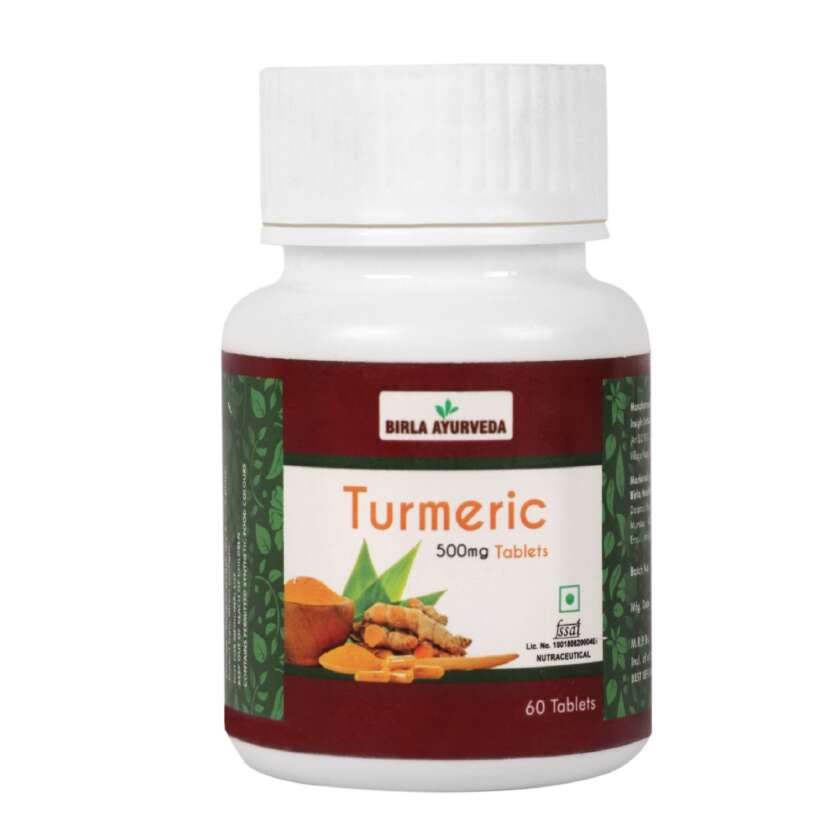Buy Turmeric Tablets Online Birla Ayurveda 60 tab 500mg