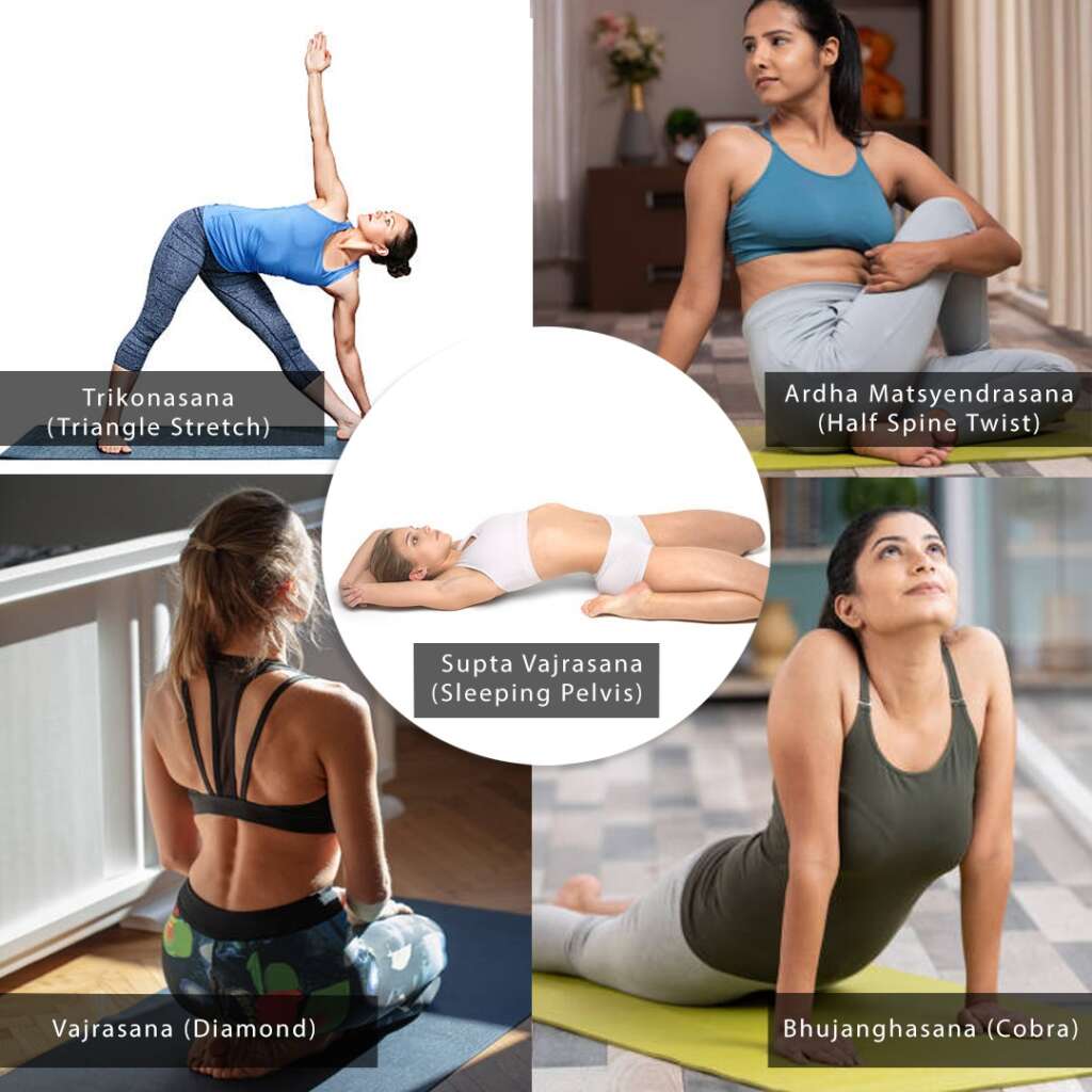 Yoga postures for constipation