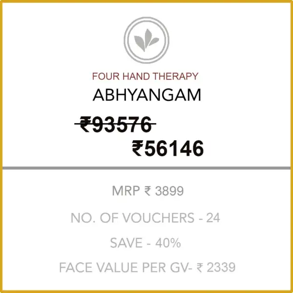 Abhyangam (Four Hand Therapy) 12 Months Gold Membership
