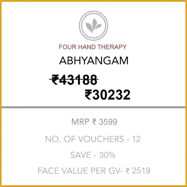 Abhyangam (Four Hand Therapy) 6 Months Silver Membership