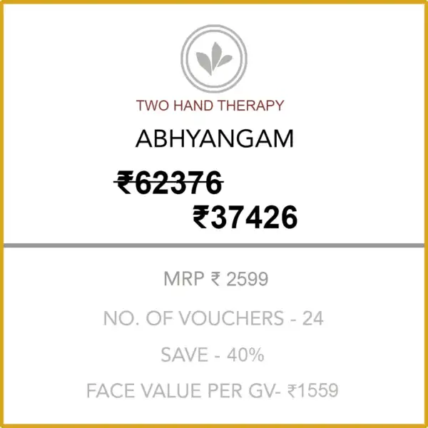 Abhyangam (Two Hand Therapy) 12 Months Silver Membership